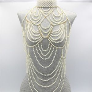 Show stopping body chain. Pearl.